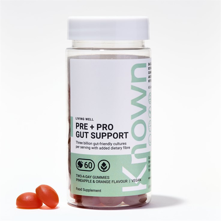 Known Nutrition Pre+Pro Gut Support Vegan Gummies - 60 count