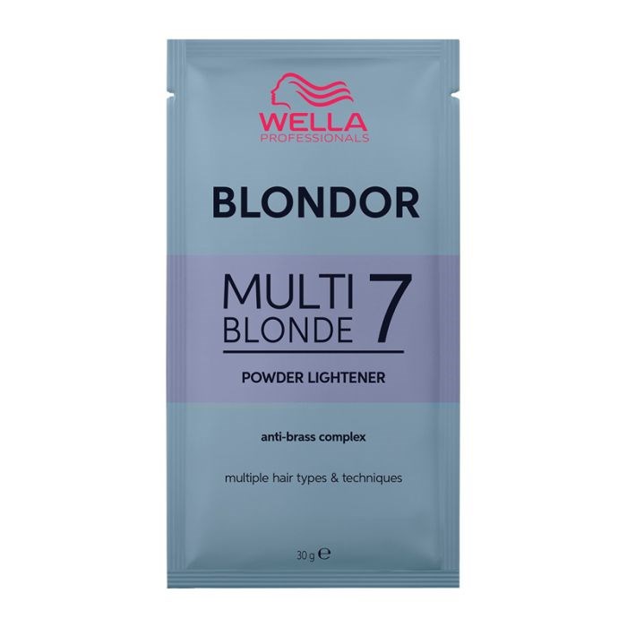 Wella Blondor Multi Blond 7 Powder Lightener Sachet - 30g