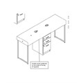 REM Florence Nail Bar - 2 position with storage Alternative Image