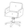 REM Colorado Salon Chair Alternative Image