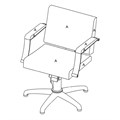 REM Samba Hydraulic Salon Chair Alternative Image