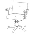 REM Fame Hydraulic Salon Chair - Custom Colour Alternative Image