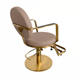 Scorpion Halden Salon Styling Chair - Brown & Gold Alternative Image
