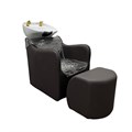 Scorpion Rena Salon Backwash Unit & Footrest - Dark Brown Alternative Image