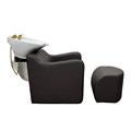 Scorpion Rena Salon Backwash Unit & Footrest - Dark Brown Alternative Image