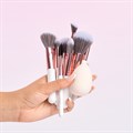 Brushworks Exclusive Makeup Brush & Sponge Gift Set - 9 Piece Alternative Image