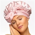 Brushworks Overnight Hair Care Bonnet & Oil Applicator Set - Pink 2 Piece Alternative Image