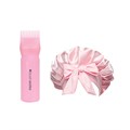 Brushworks Overnight Hair Care Bonnet & Oil Applicator Set - Pink 2 Piece Alternative Image