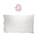 Brushworks Satin Dreams Pillowcase & Scrunchie Duo - Pink Alternative Image