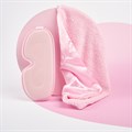 Brushworks Cosy Sleep Pillowcase & Eye Mask Duo - Pink Alternative Image