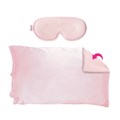 Brushworks Cosy Sleep Pillowcase & Eye Mask Duo - Pink Alternative Image