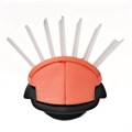 Kent Salon 7-Row Rubber Pad Hairbrush - KS09 Alternative Image