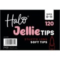 Halo Jellie Nail Tips Stiletto Long Mixed Sizes 0-11, 120 Pack Alternative Image