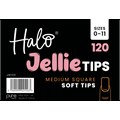 Halo Jellie Nail Tips Medium Square Mixed Sizes 0-11, 120 Pack Alternative Image