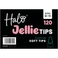 Halo Jellie Nail Tips Coffin Mixed Sizes 0-11, 120 Pack Alternative Image