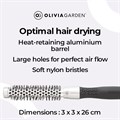 Olivia Garden-Essential Blowout Classic Silver 15mm Alternative Image