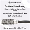 Olivia Garden-Essential Blowout Brush Classic Silver 35mm Alternative Image