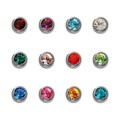 Caflon Assorted Birthstones White Stainless Studs Alternative Image