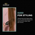 Denam Hyflex Pewter Skeleton Vent Hair Brush D200 Alternative Image