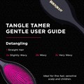 Denman D93 Gentle Tangle Tamer Brush - Black Alternative Image