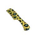Denman Yellow Leopard Rake Comb Alternative Image