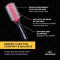 Denman D4 Original Styler 9 Row Brush Black Alternative Image