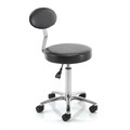 REM Cutting Stool with backrest - Black Alternative Image