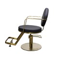 Scorpion Halden Salon Styling Chair - Black & Gold Alternative Image