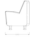 REM Elegance 45 Degree Corner  Reception Seating Alternative Image