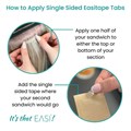 Hair Made Easi Tabs Single Sides-60 Pack Alternative Image