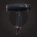 Alfa Italia Luna Hybrid Pro Smart Dryer - Black/Rose Gold Alternative Image