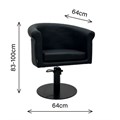Scorpion Alta Salon Styling Chair - Black Alternative Image