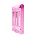 Brushworks White & Gold Travel Makeup Brush Set Alternative Image
