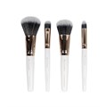 Brushworks White & Gold Travel Makeup Brush Set Alternative Image