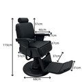 Scorpion Orebro Reclining Hydraulic Barber Chair - Black Alternative Image