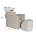 Scorpion Rena Salon Backwash Unit & Footrest - Black Alternative Image