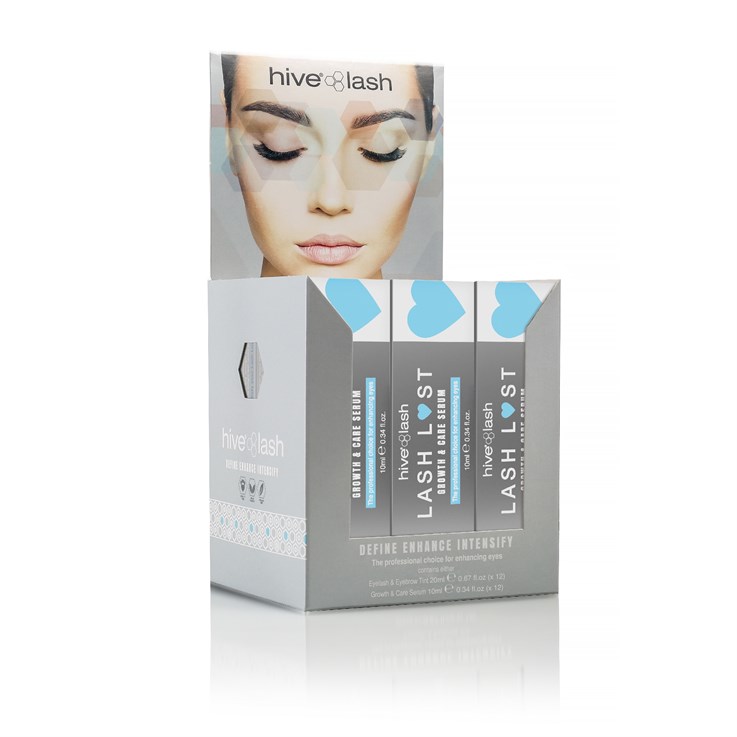 Hive Lash Lust Growth & Care Serum 10ml Retail Display -12 Pack 