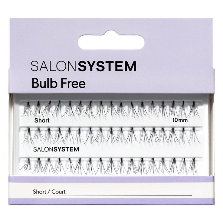 Salon System Individual Bulb Free Lashes - Short 10mm