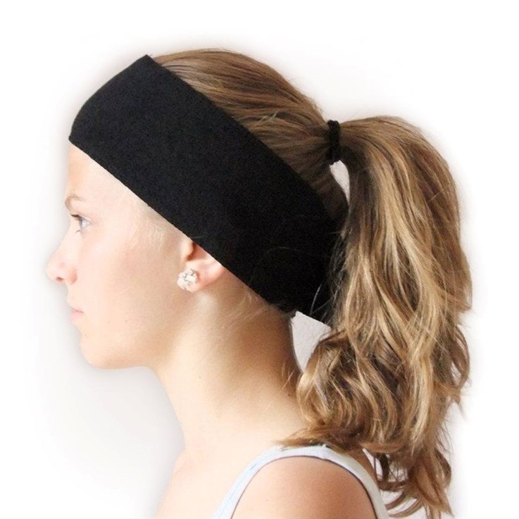 Strictly Professional Headband with Velcro Fastening - Black