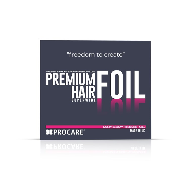 Procare Super Wide Premium Silver Hair Foil - 120mm x 500m