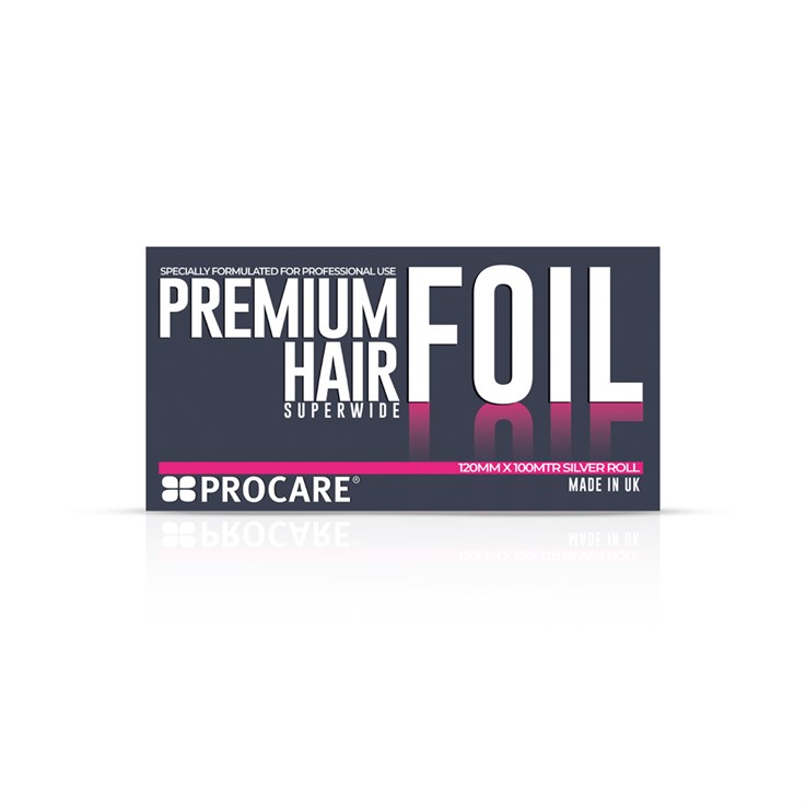 Procare Superwide Premium Silver Hair Foil Roll - 120mm x 100m