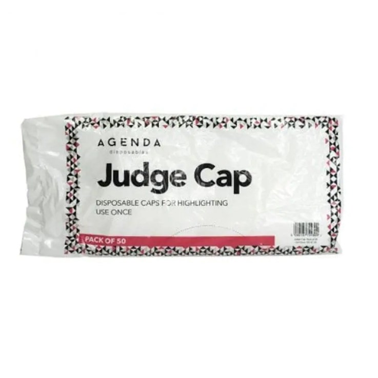 Agenda Disposable Polythene Judge Caps - 50 Pack