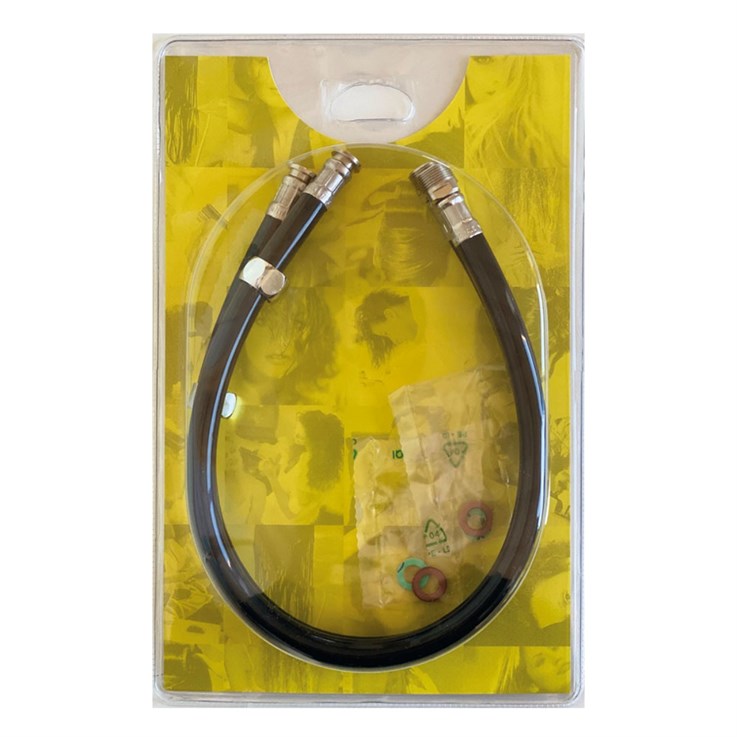 Salon Ambience Two Black Pvc Flexibles In Blister Pack