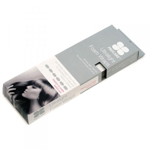Procare Ultralight Silver Foam Hair Wraps 100x300mm - 200 Sheets