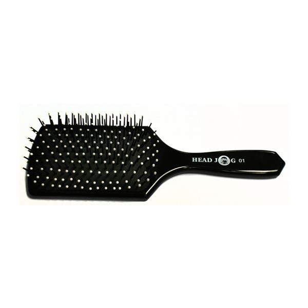 Head Jog 01 Paddle Hair Brush - Black