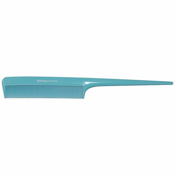 Denman Precision Tail Comb Blue