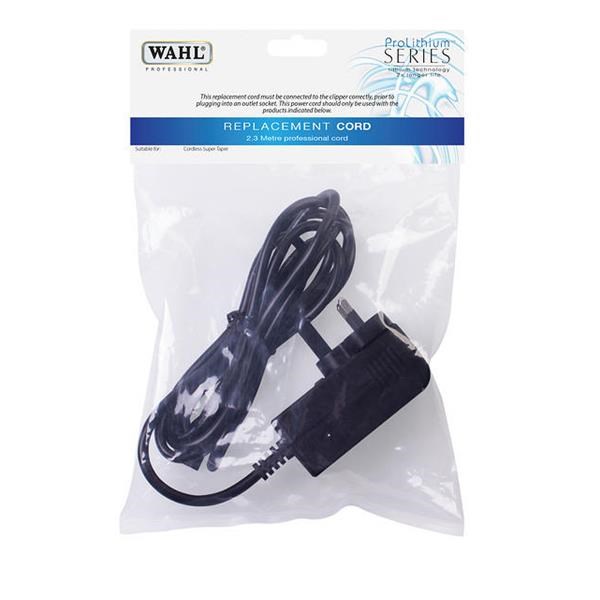 Wahl Cordless Super Taper Lead & Plug Pack 4v