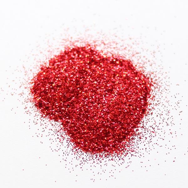 Perfect Sense Nail Art Hex Hologram Glitter - Red