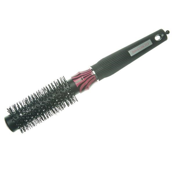 Crewe Orlando Pink Zebra Heat Retainer 25mm Hair Brush