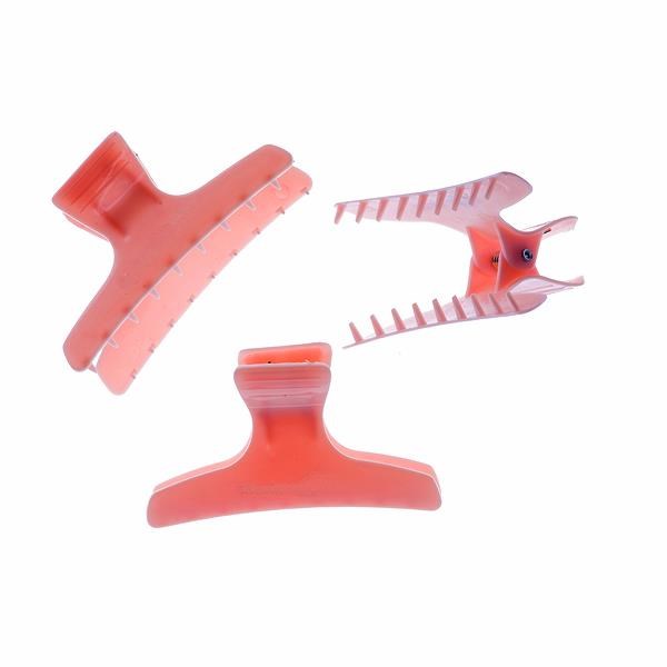 Head Jog Mixed Butterfly Hair Clamps Clips - Pink